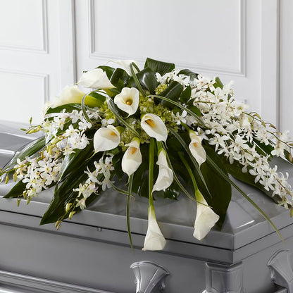 Angel Wings Casket Spray –  Parkside Flowers, Rockwell City IA