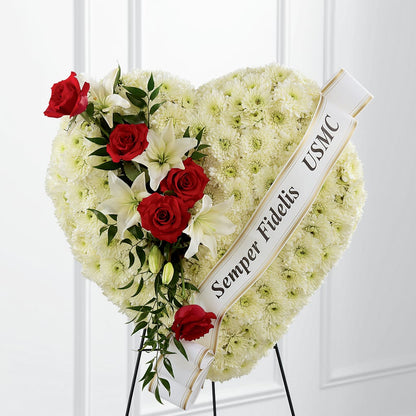 Heartfelt Hero Standing Heart –  Parkside Flowers, Rockwell City IA