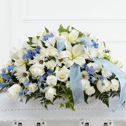 Tender Treasure Casket Spray –  Parkside Flowers, Rockwell City IA