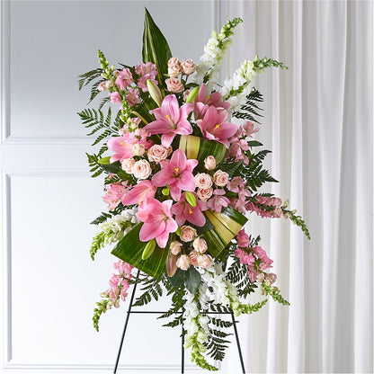 Elegant Embrace Standing Spray –  Parkside Flowers, Rockwell City IA