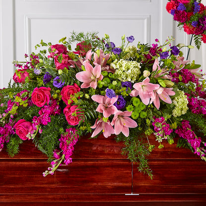Radiant Tribute Casket Spray –  Parkside Flowers, Rockwell City IA