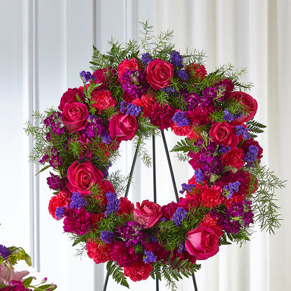 Calming Colors Wreath –  Parkside Flowers, Rockwell City IA