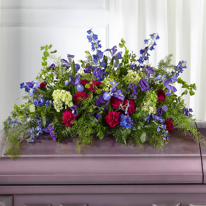 Always Treasured Casket Spray –  Parkside Flowers, Rockwell City IA