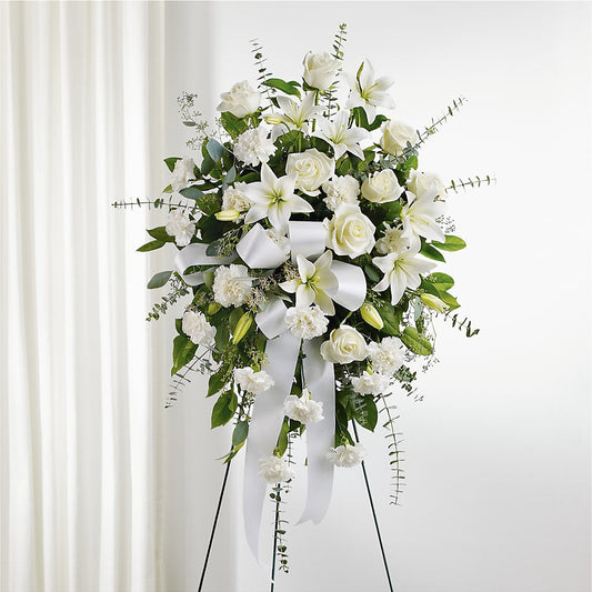With Care Standing Spray –  Parkside Flowers, Rockwell City IA