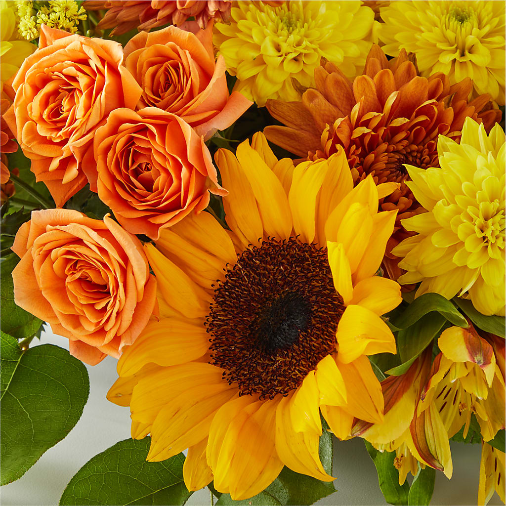 Autumn Harmony Centerpiece –  Parkside Flowers, Rockwell City IA