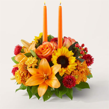 Grateful Centerpiece –  Parkside Flowers, Rockwell City IA