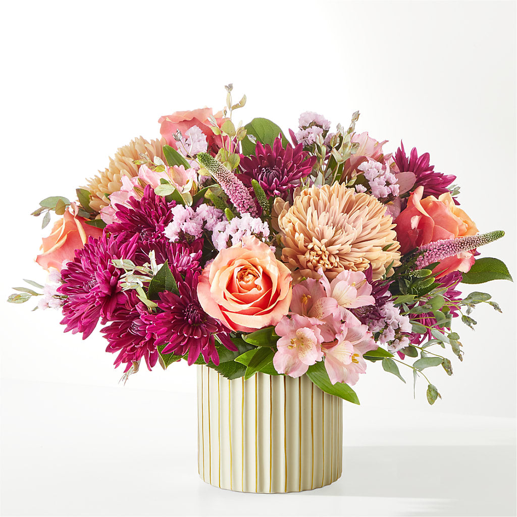 Berry Cobbler Bouquet with Ivory Vase –  Parkside Flowers, Rockwell City IA