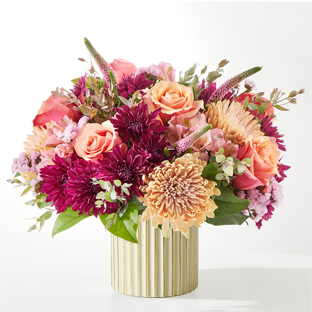 Berry Cobbler Bouquet with Ivory Vase –  Parkside Flowers, Rockwell City IA