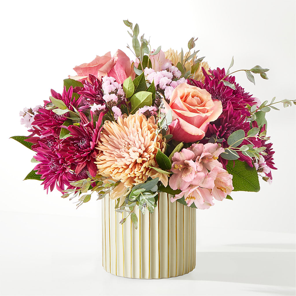 Berry Cobbler Bouquet with Ivory Vase –  Parkside Flowers, Rockwell City IA