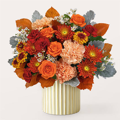 Merlot Bouquet with Ivory Vase –  Parkside Flowers, Rockwell City IA