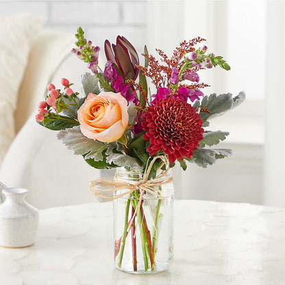 Moody Hues Bouquet –  Parkside Flowers, Rockwell City IA