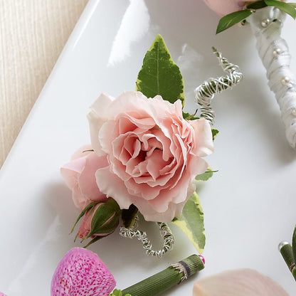 Pink Spray Rose Boutonniere –  Parkside Flowers, Rockwell City IA