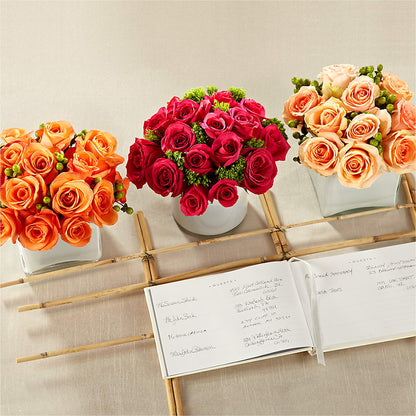 Dawn Rose Centerpiece –  Parkside Flowers, Rockwell City IA