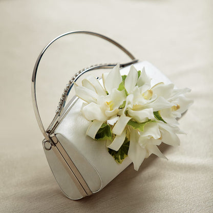 White Purse Decor –  Parkside Flowers, Rockwell City IA