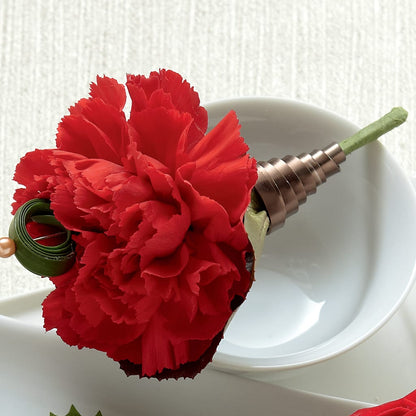 Red Carnation Boutonniere –  Parkside Flowers, Rockwell City IA